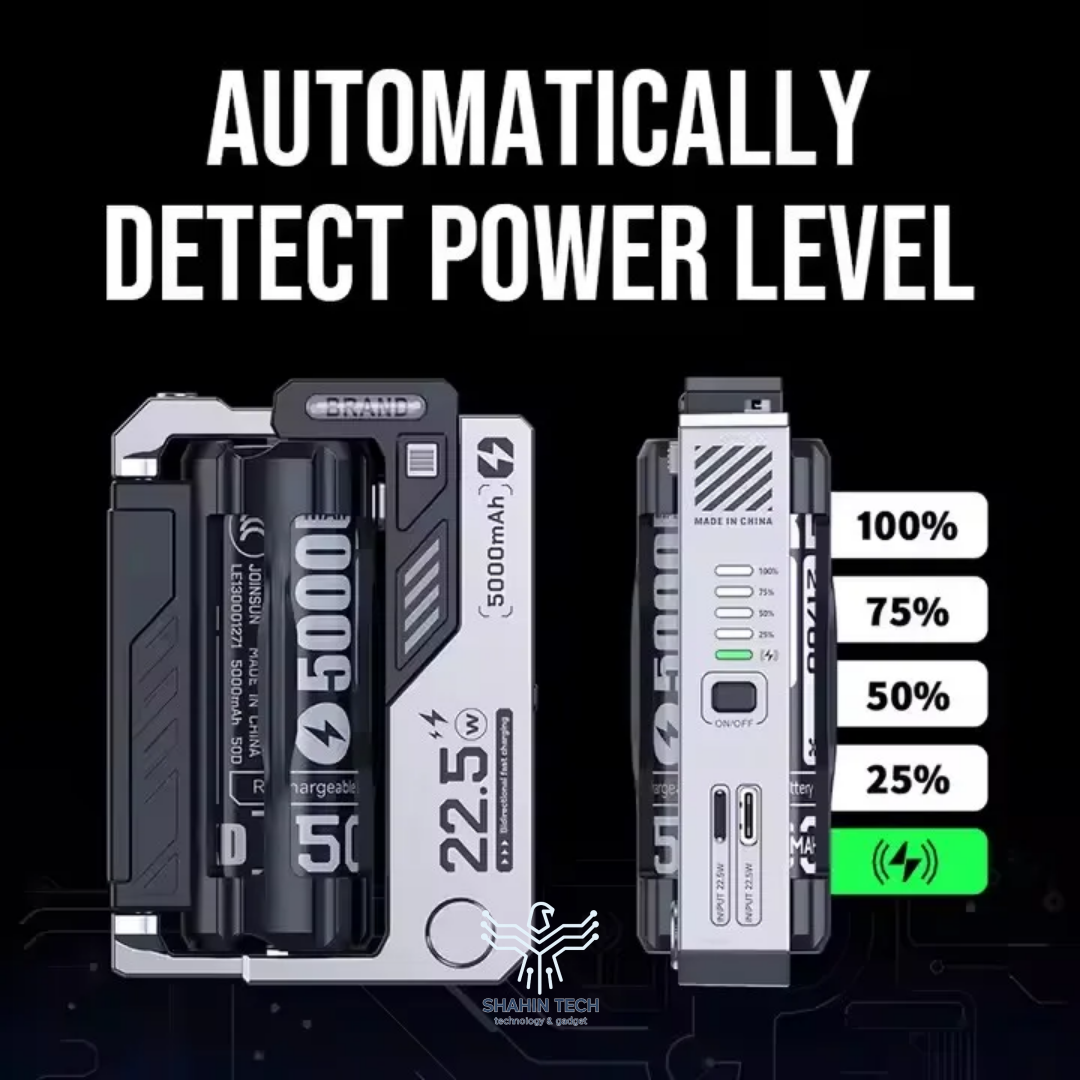 پاور بانک تفنگی فست شارژ مدل MXD-01 ظرفیت 10000(گارانتی 7 روزه سلامت فیزیکی )