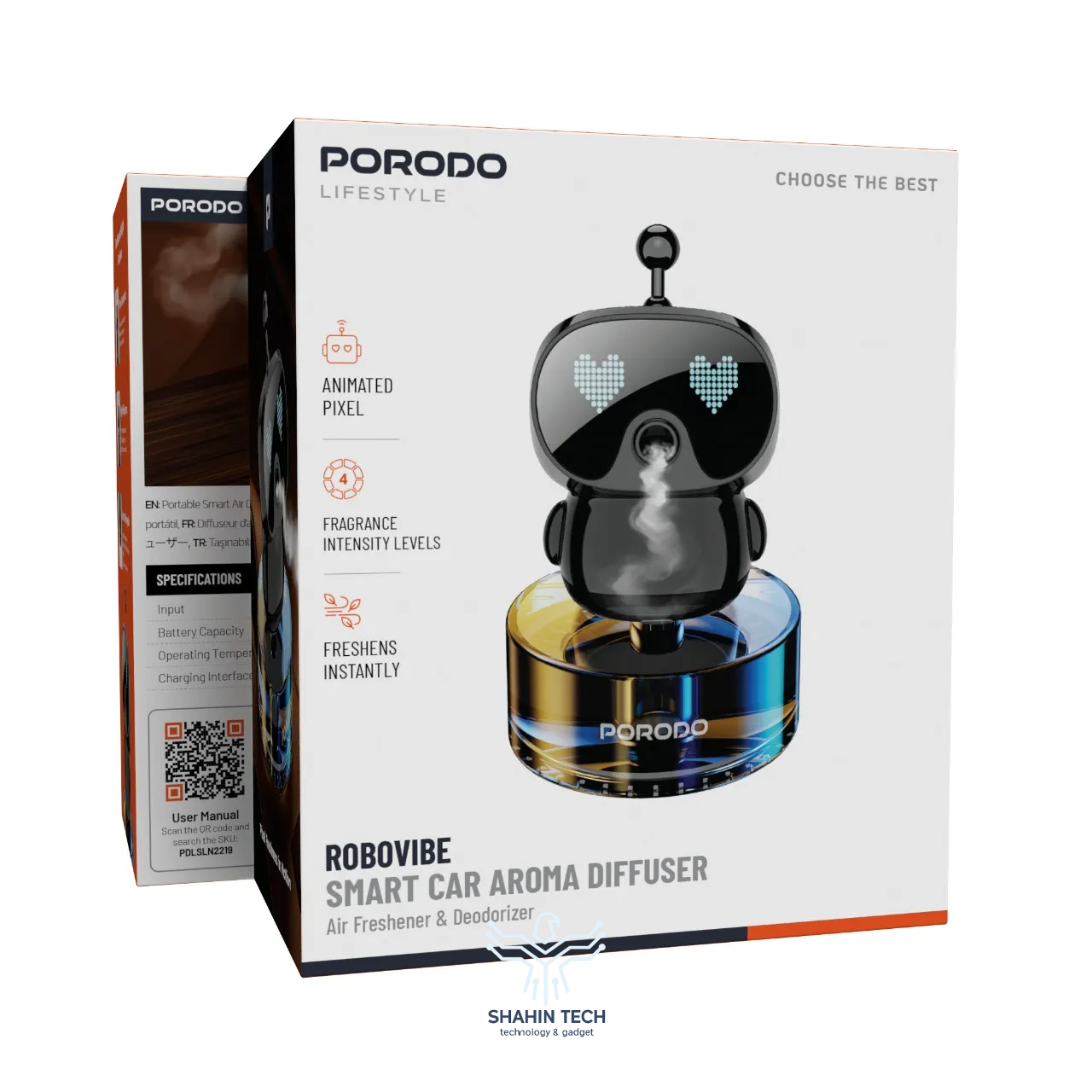 پخش کننده عطر هوشمند خودرو پورودو مدل  Robovibe