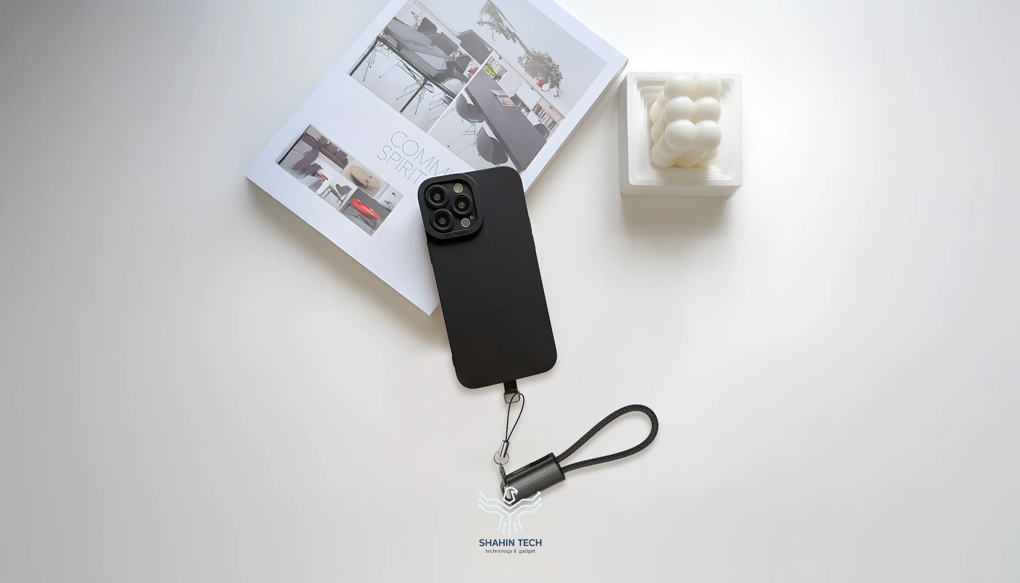 کابل USB-C به USB-C پرودو مدل جا کلیدی | کوچک، مقاوم
